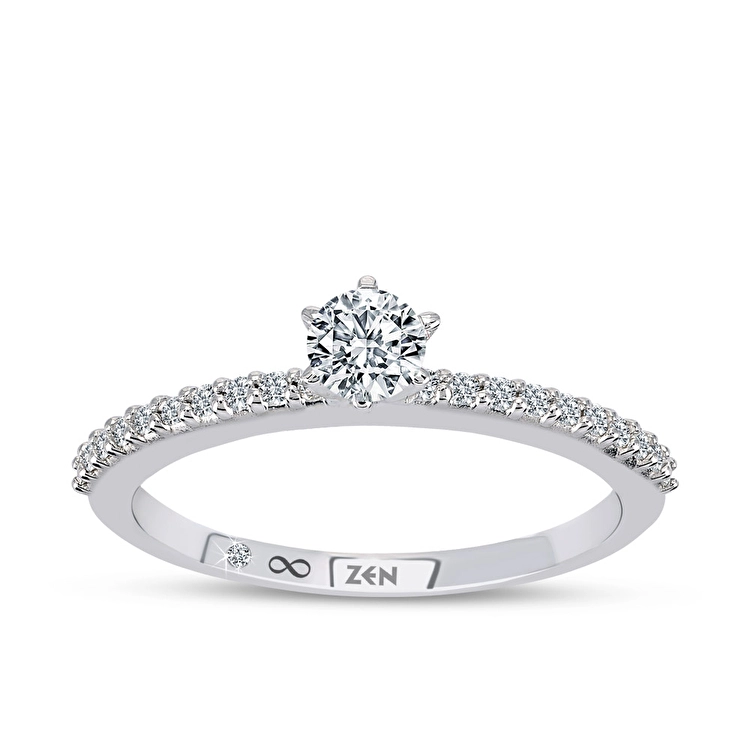 0,33 Karat Işık Yolu Tektaş Pırlanta Yüzük